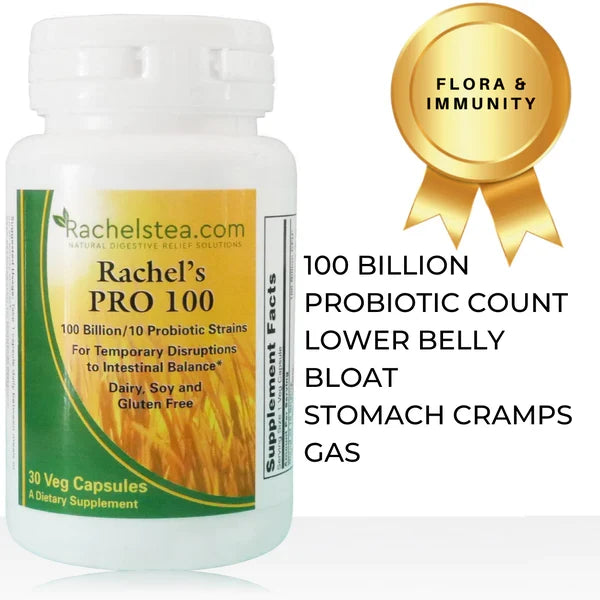 4 Slippery Elm, 1 Rachel's Pro Turmeric Blend &  1 Rachel's PRO 100
