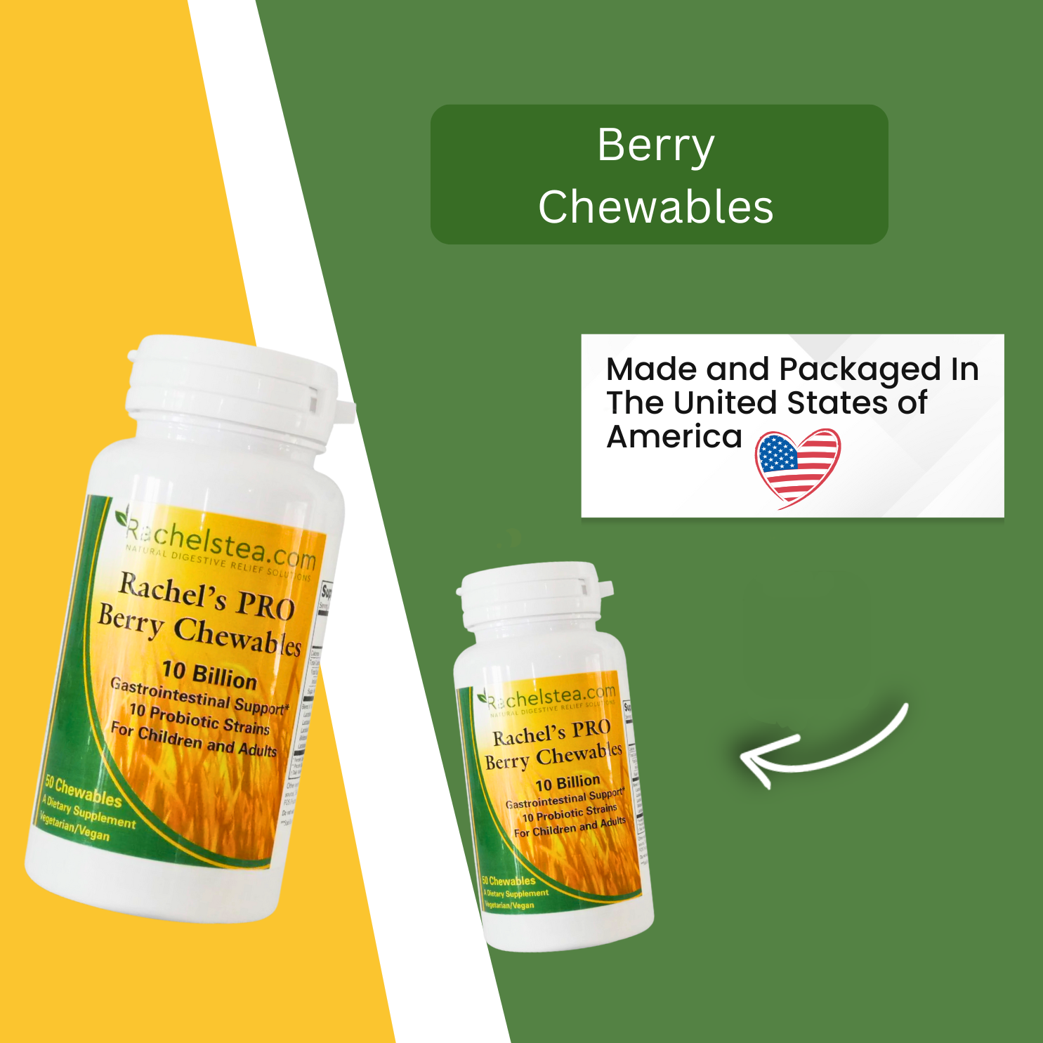 Berry Chewable Probiotics for Kids & Adults