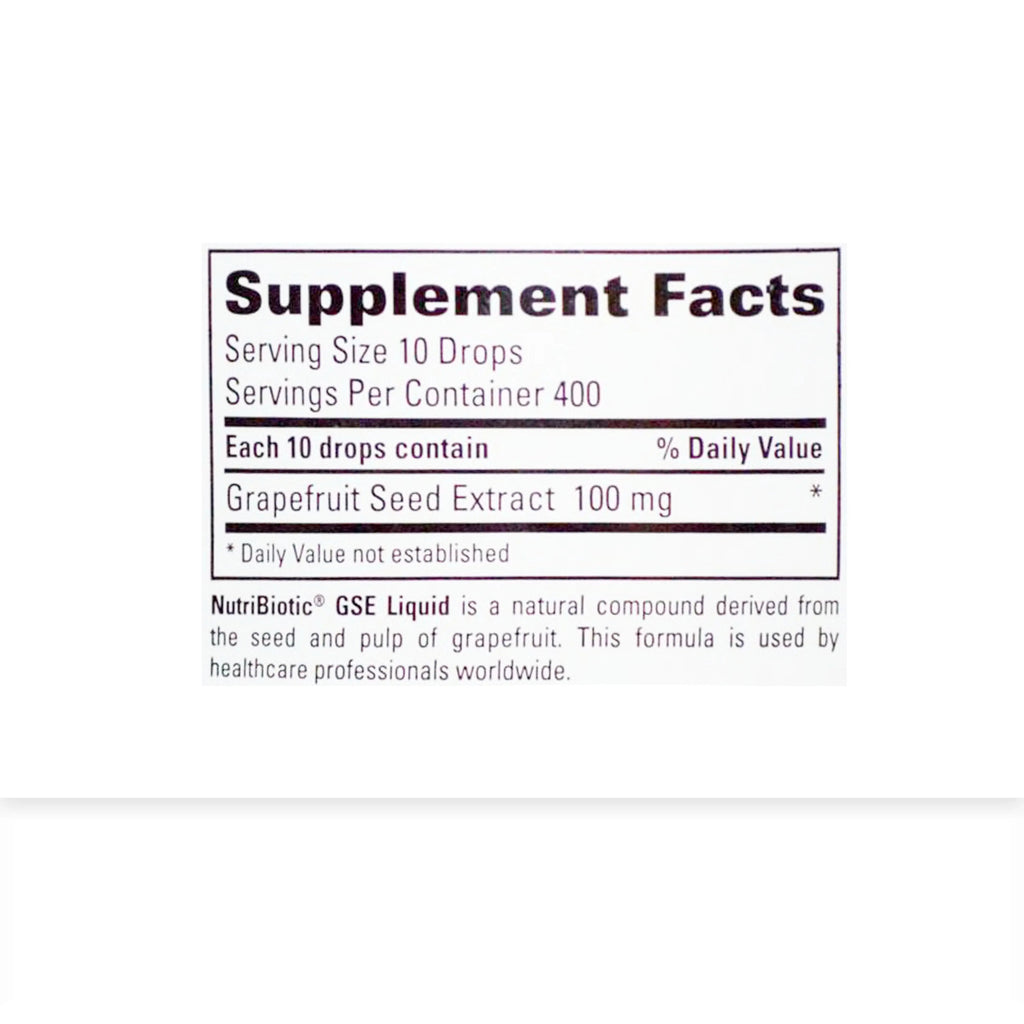 (GSE Liquid) Nutribiotic Grapefruit Seed Extract | For Immune & Digestive Health