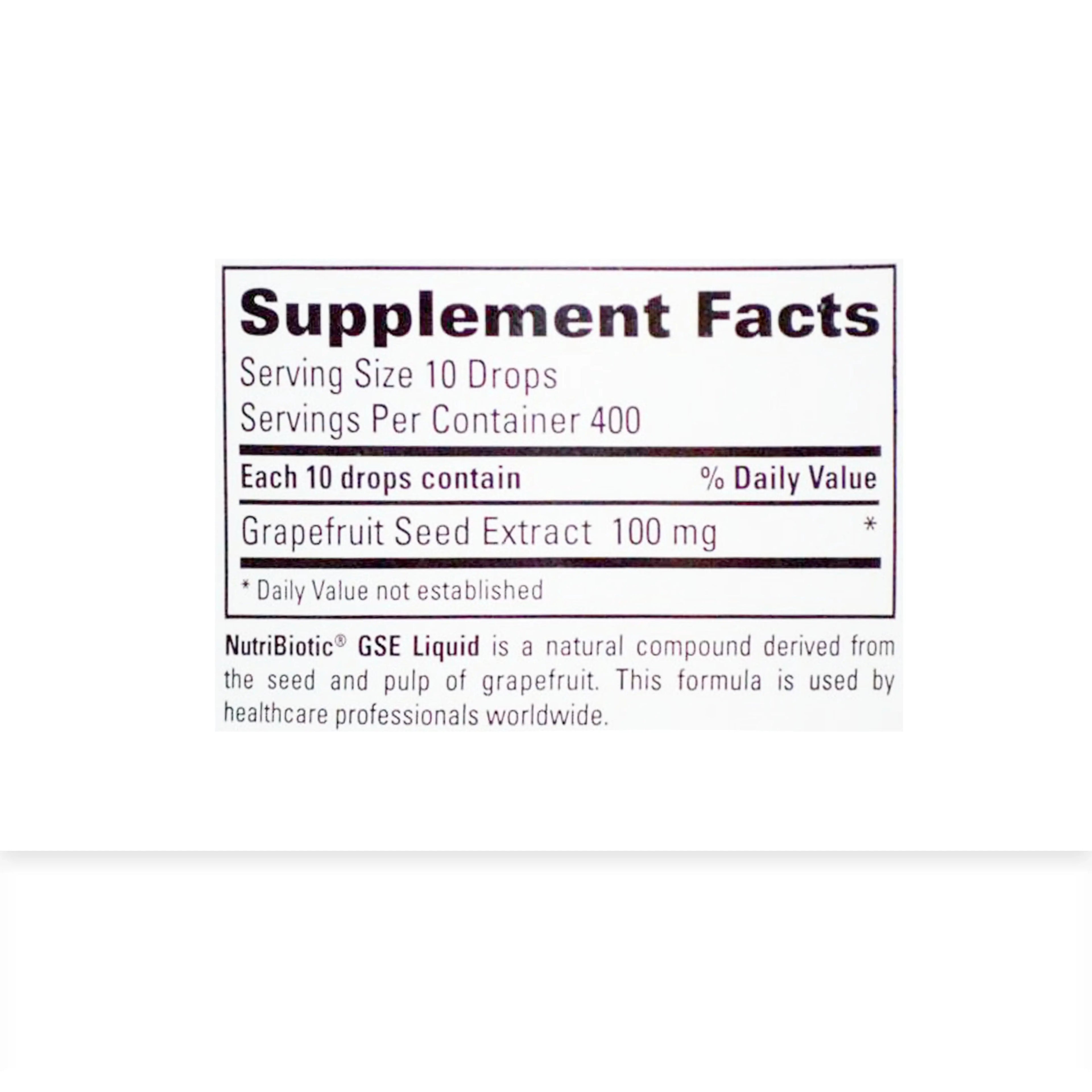 (GSE Liquid) Nutribiotic Grapefruit Seed Extract | For Immune & Digestive Health