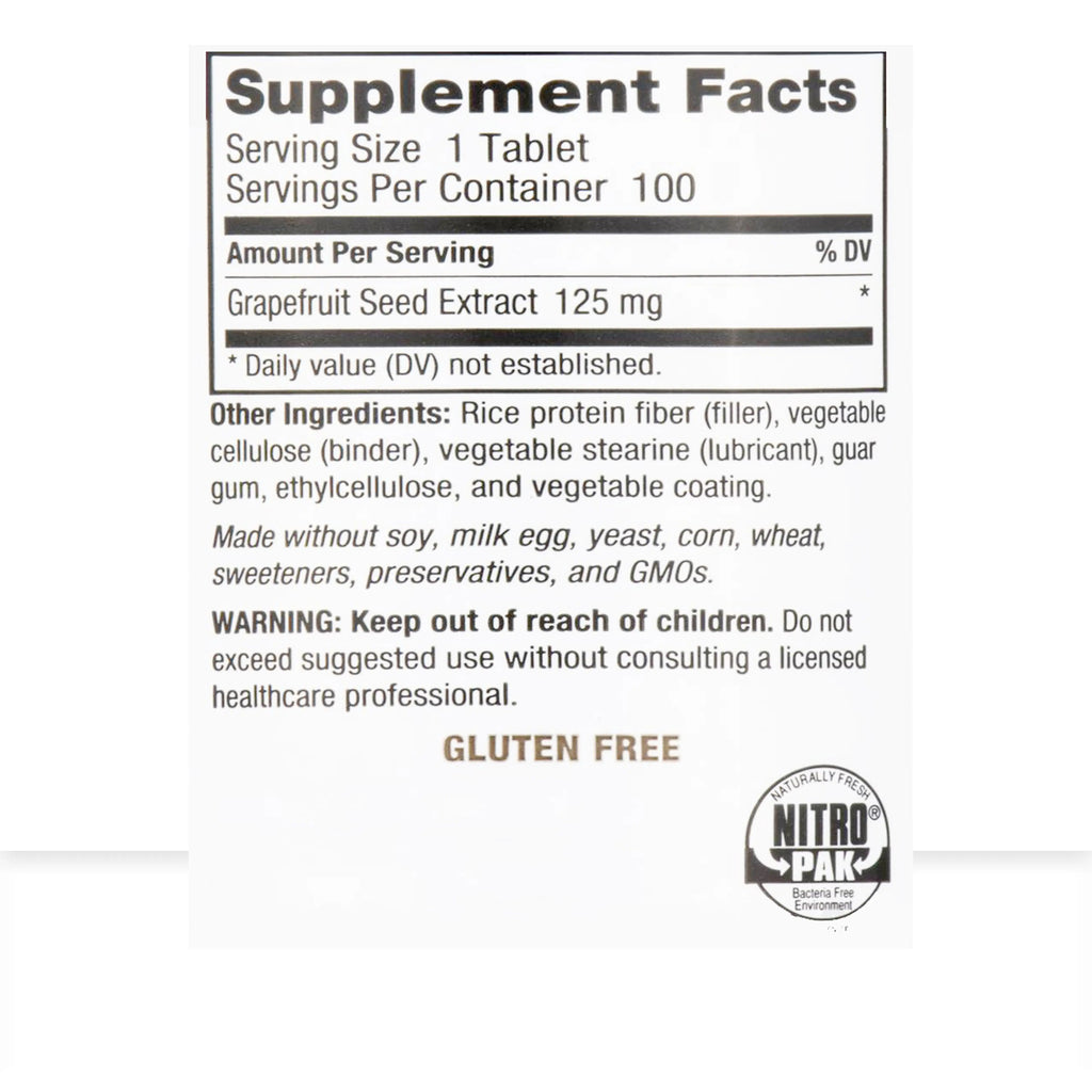 (GSE Tablets) Nutribiotic Grapefruit Seed Extract | For Immune & Digestive Health