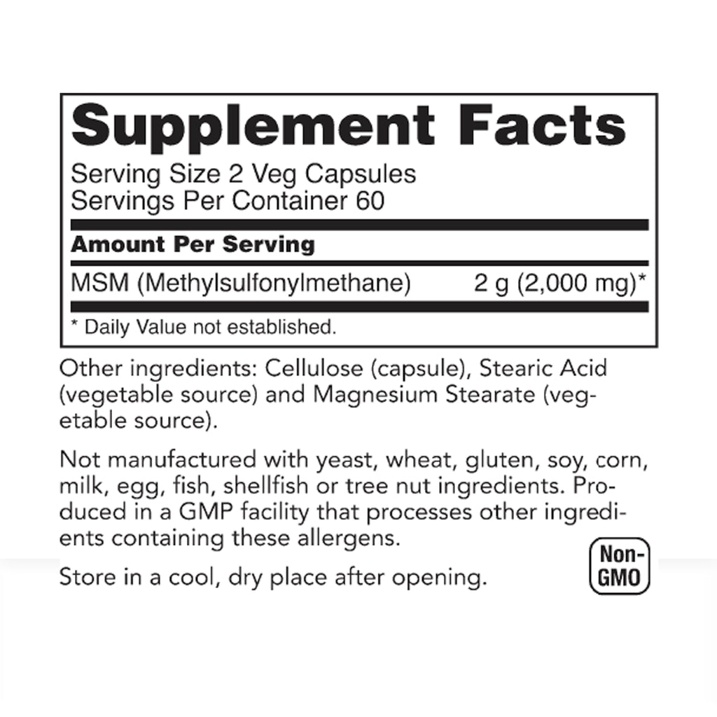 Methylsulfonylmethane Supplement (MSM Supplement 1000 mg Capsules)