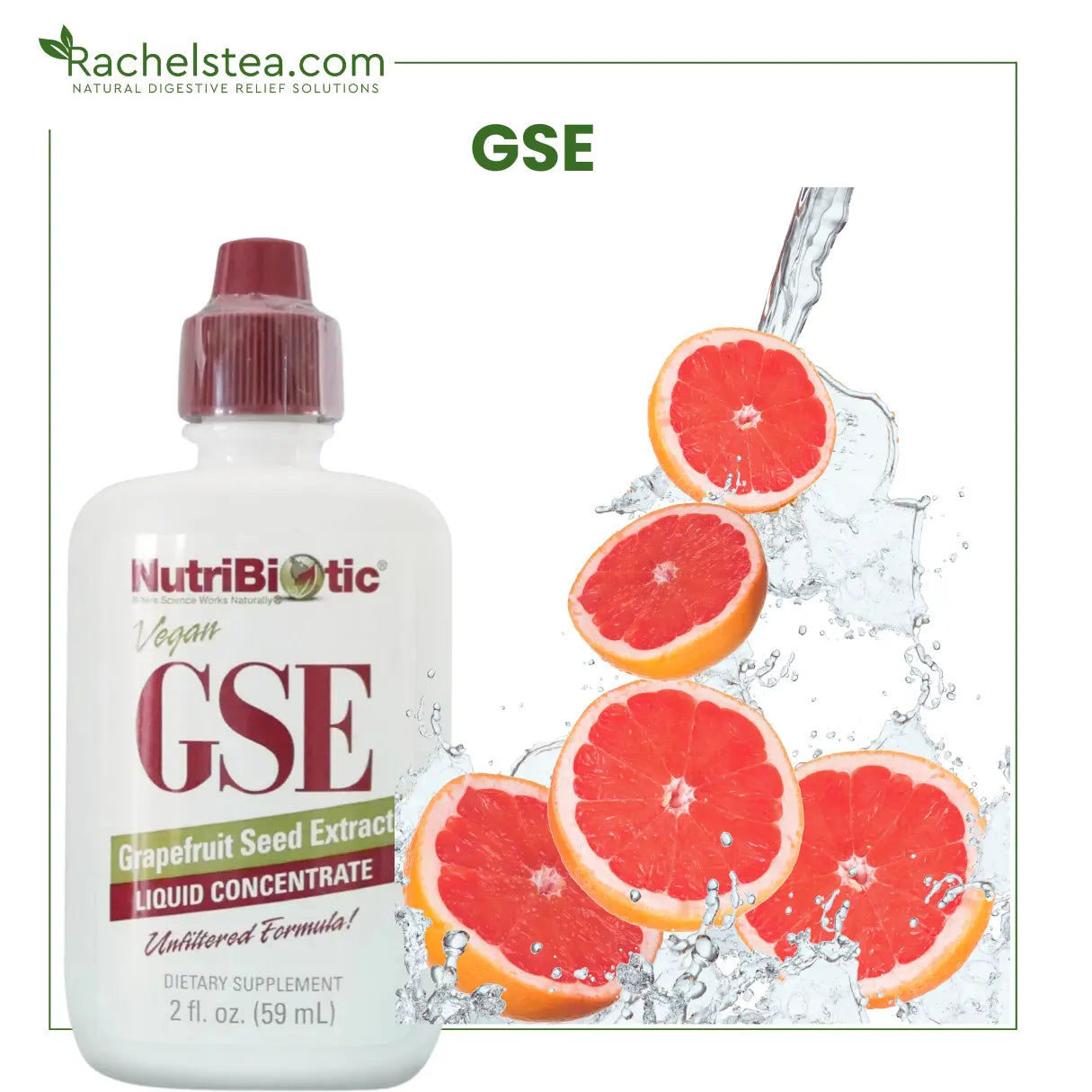 (GSE Liquid) Nutribiotic Grapefruit Seed Extract | For Immune & Digestive Health